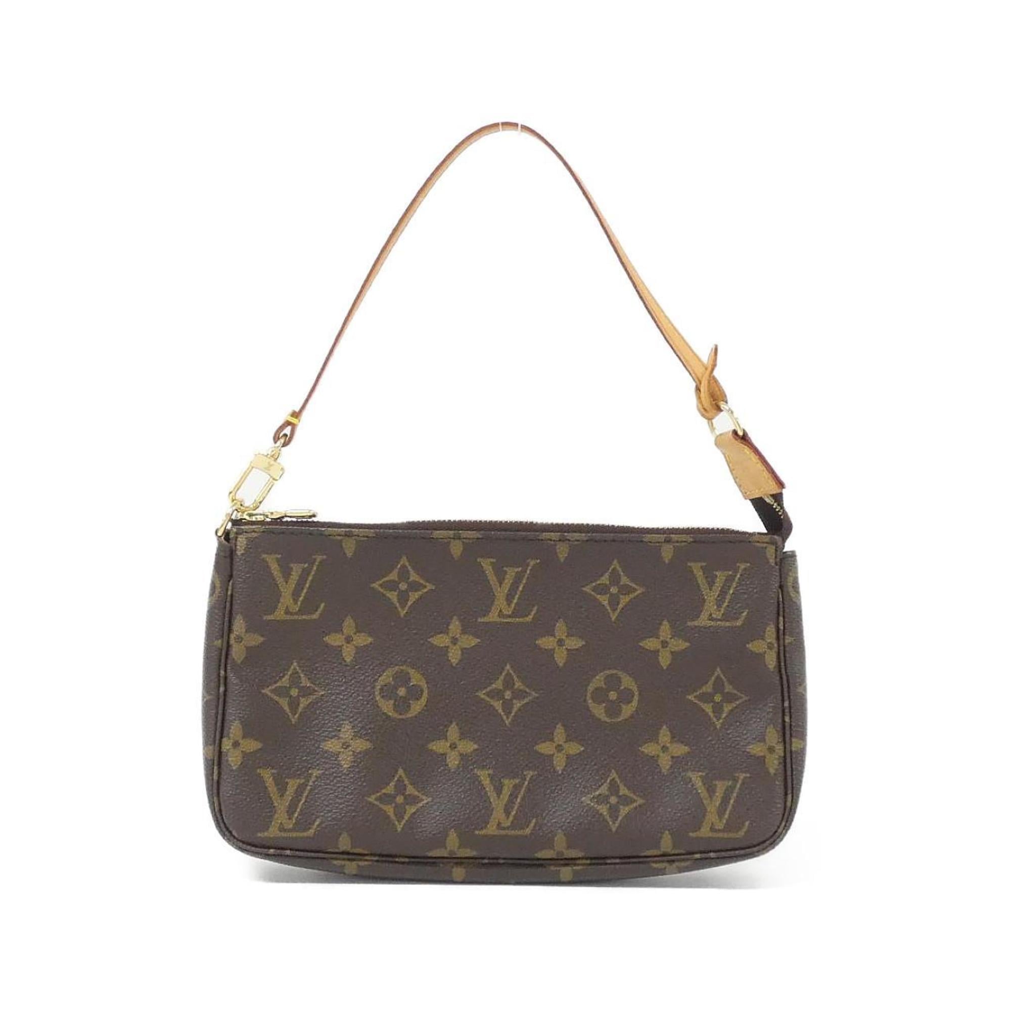 Louis Vuitton Marron Coated Canvas Pouch (Pre-Owned)