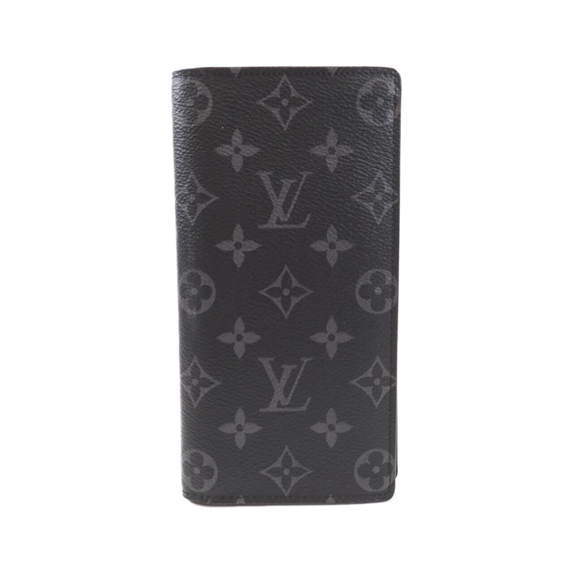 Louis Vuitton Black Monogram Eclipse Monogram Eclipse Long Wallet (Bi-Fold) (Pre-Owned)