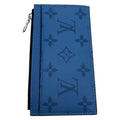Louis Vuitton Blue Taigarama Card Wallet (Pre-Owned)