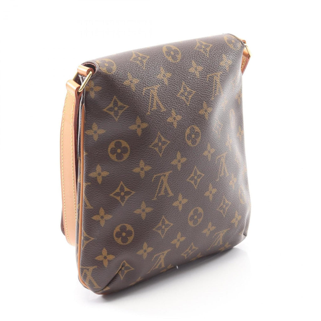 Louis Vuitton Monogram Brown Coated Canvas Leather Shoulder Bag (Pre-Owned)