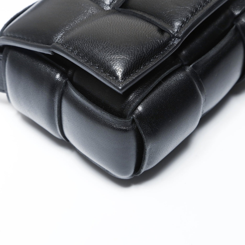 Cassette Crossbody Bag Padded Maxi Intrecciato Leather