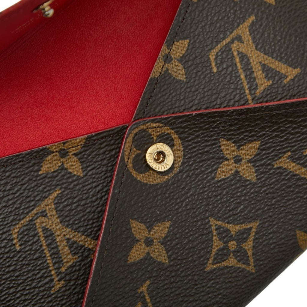 Louis Vuitton Monogram Brown Red Color Pvc Leather Pochette (Pre-Owned)