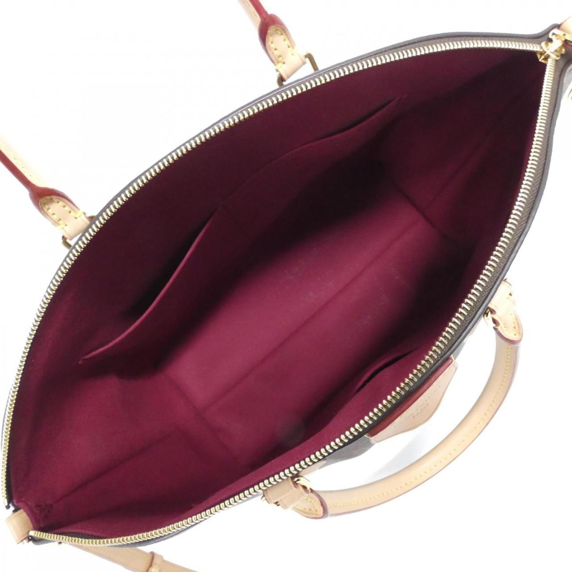 Louis Vuitton Marron Coated Canvas Handbag (Pre-Owned)