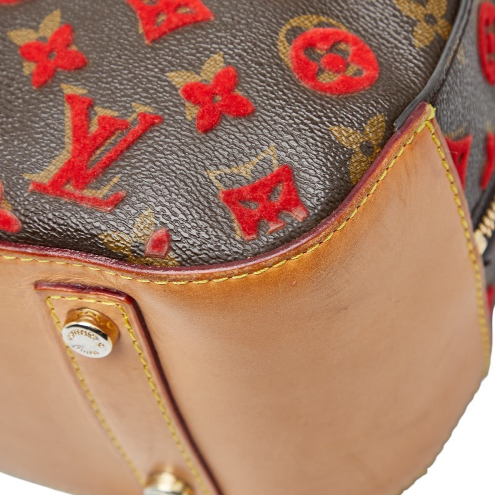 Louis Vuitton Brown Pvc Leather Handbag (Pre-Owned)