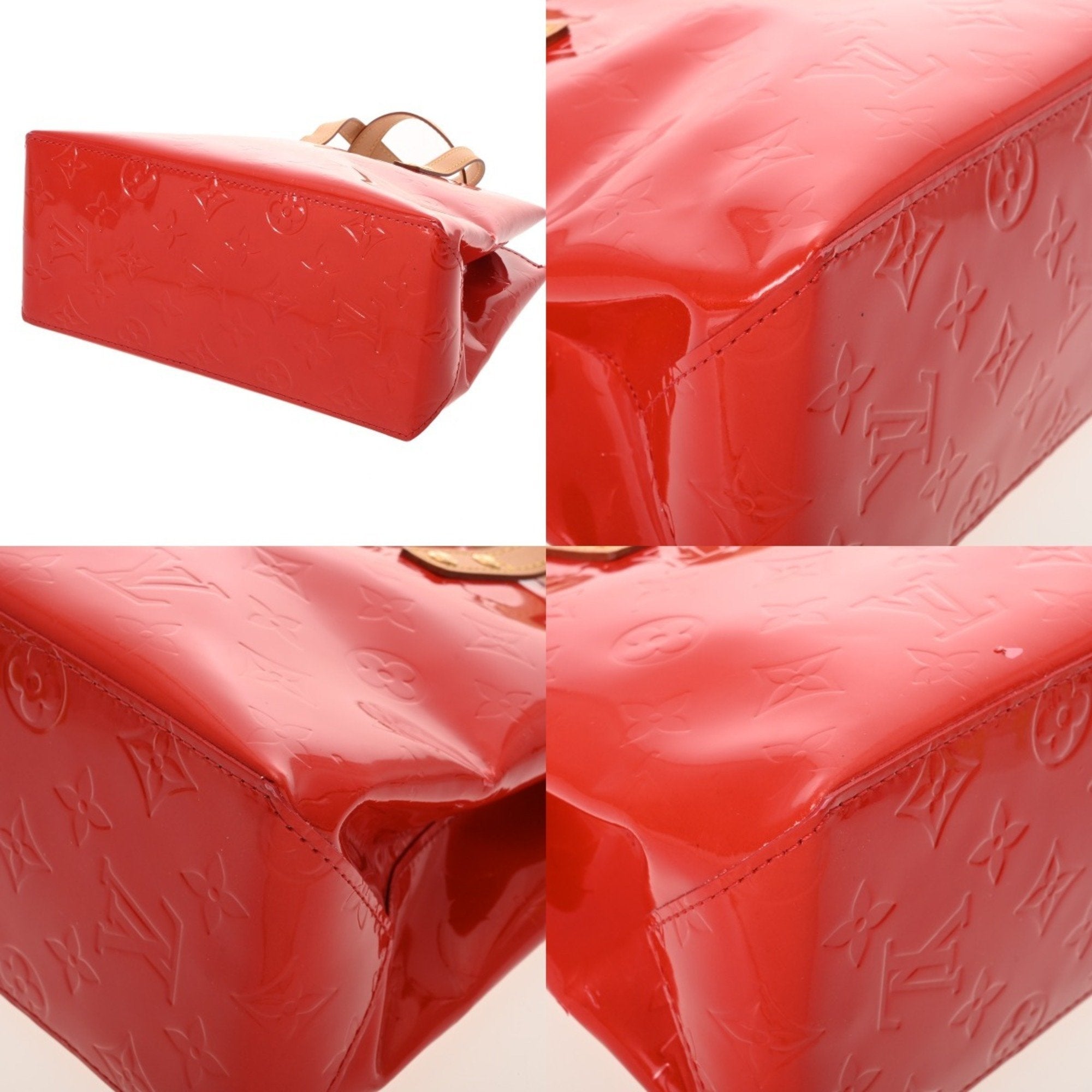 Louis Vuitton Rouge Monogram Vernis Handbag (Pre-Owned)