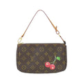 Louis Vuitton Brown Monogram Cherry Coated Canvas Pochette Pouch (Pre-Owned)