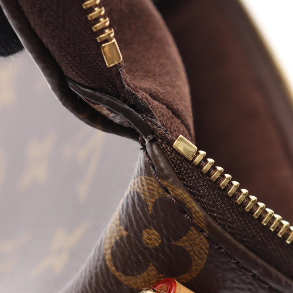 Louis Vuitton Brown Coated Canvas Leather Handbag (Pre-Owned)