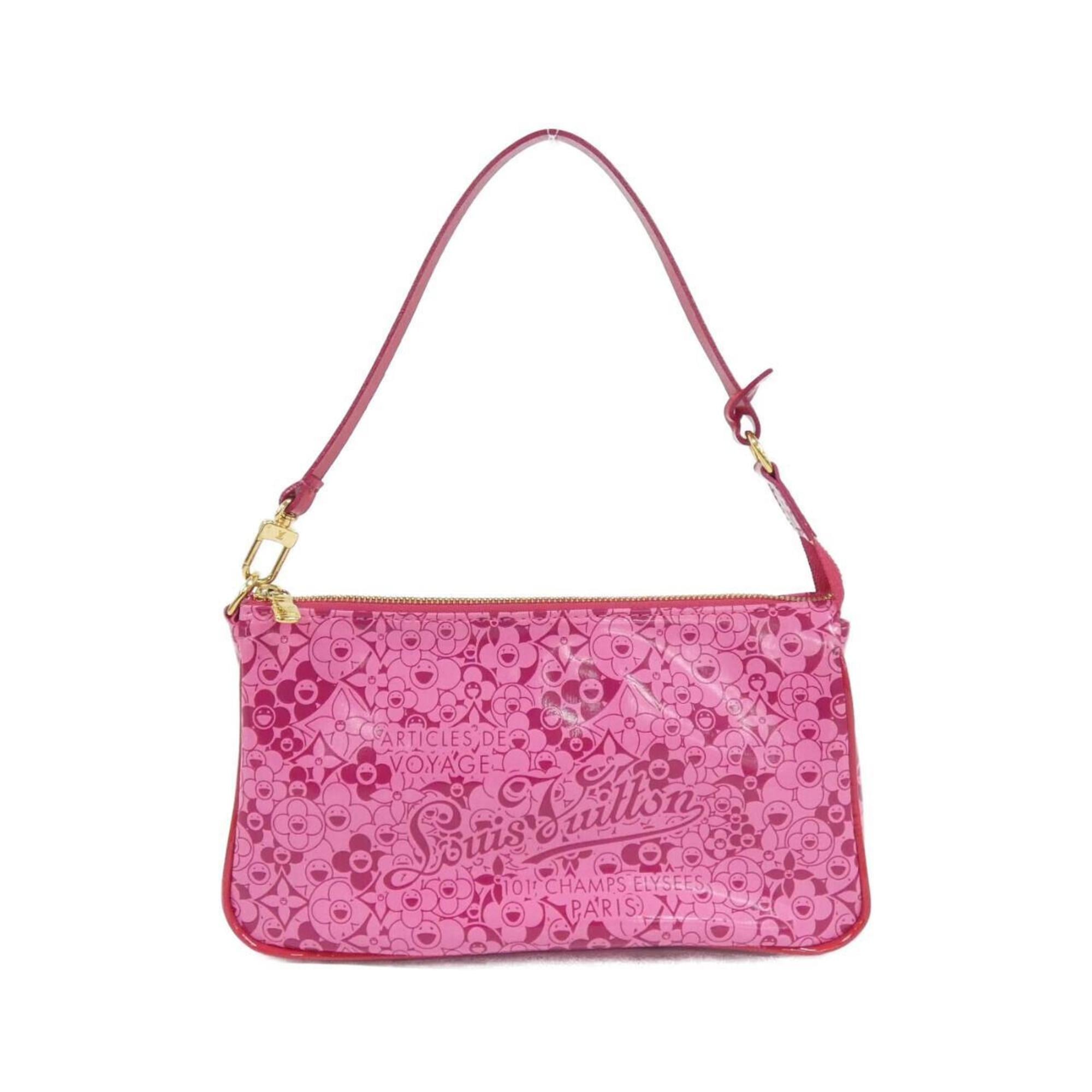 Louis Vuitton Rose Pvc Pochette Pouch (Pre-Owned)