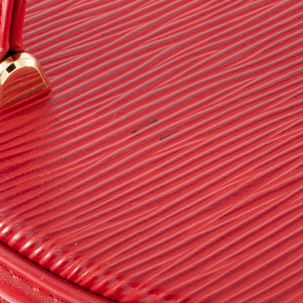 Louis Vuitton Castilian Red Epi Leather Handbag Vanity Bag (Pre-Owned)