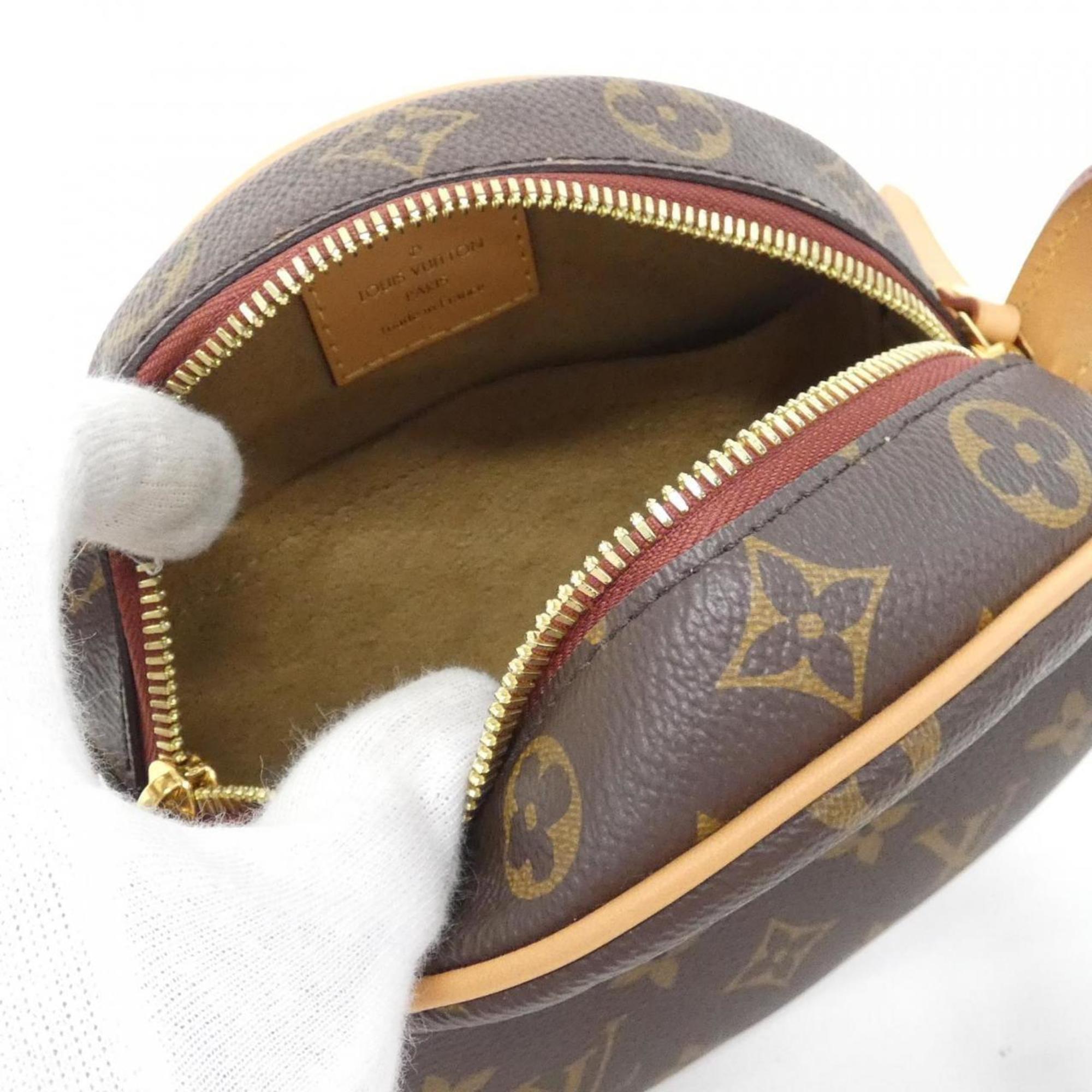 Louis Vuitton Marron Coated Canvas Shoulder Bag (Pre-Owned)