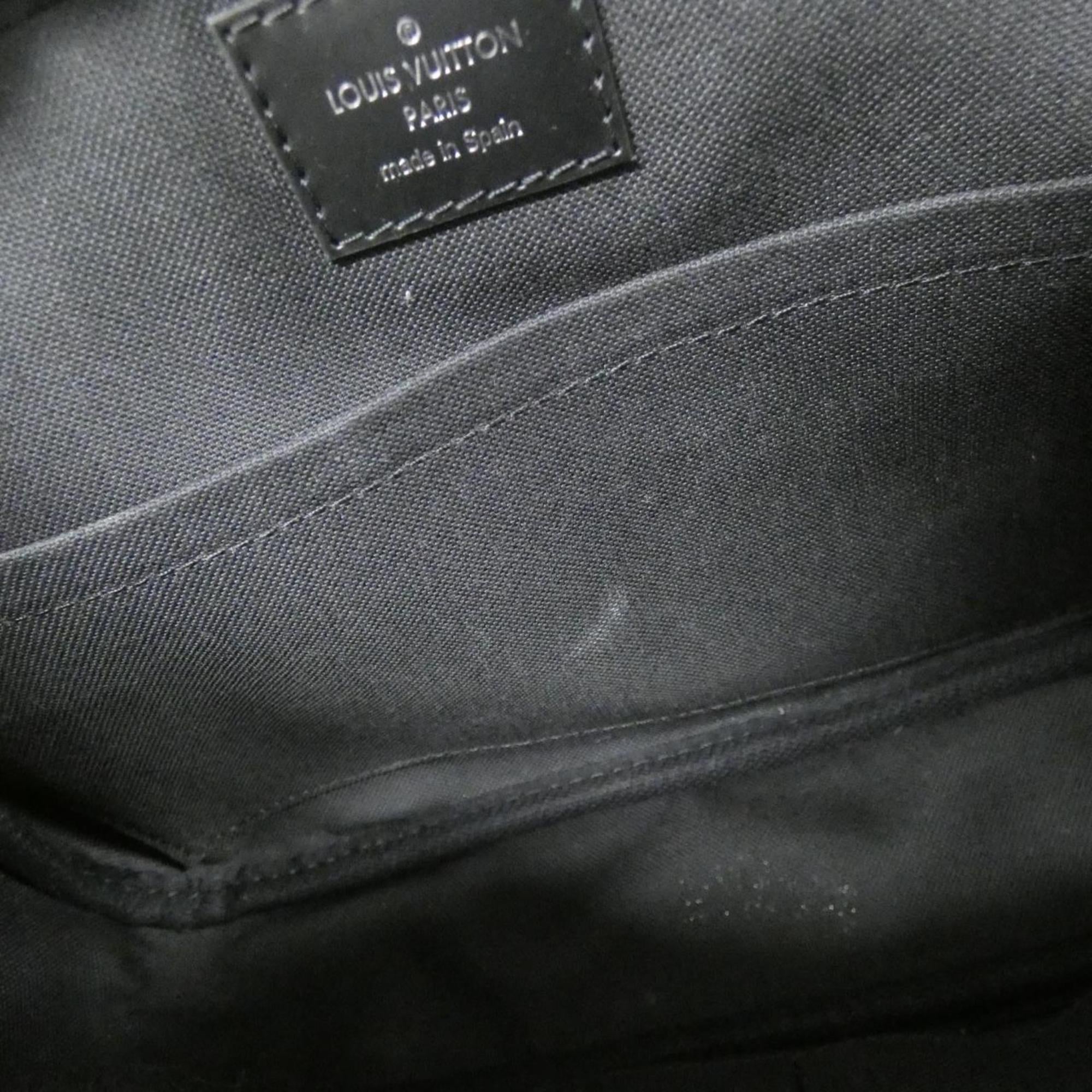Louis Vuitton Dark Gray Graphite Gray Coated Canvas Shoulder Bag (Pre-Owned)
