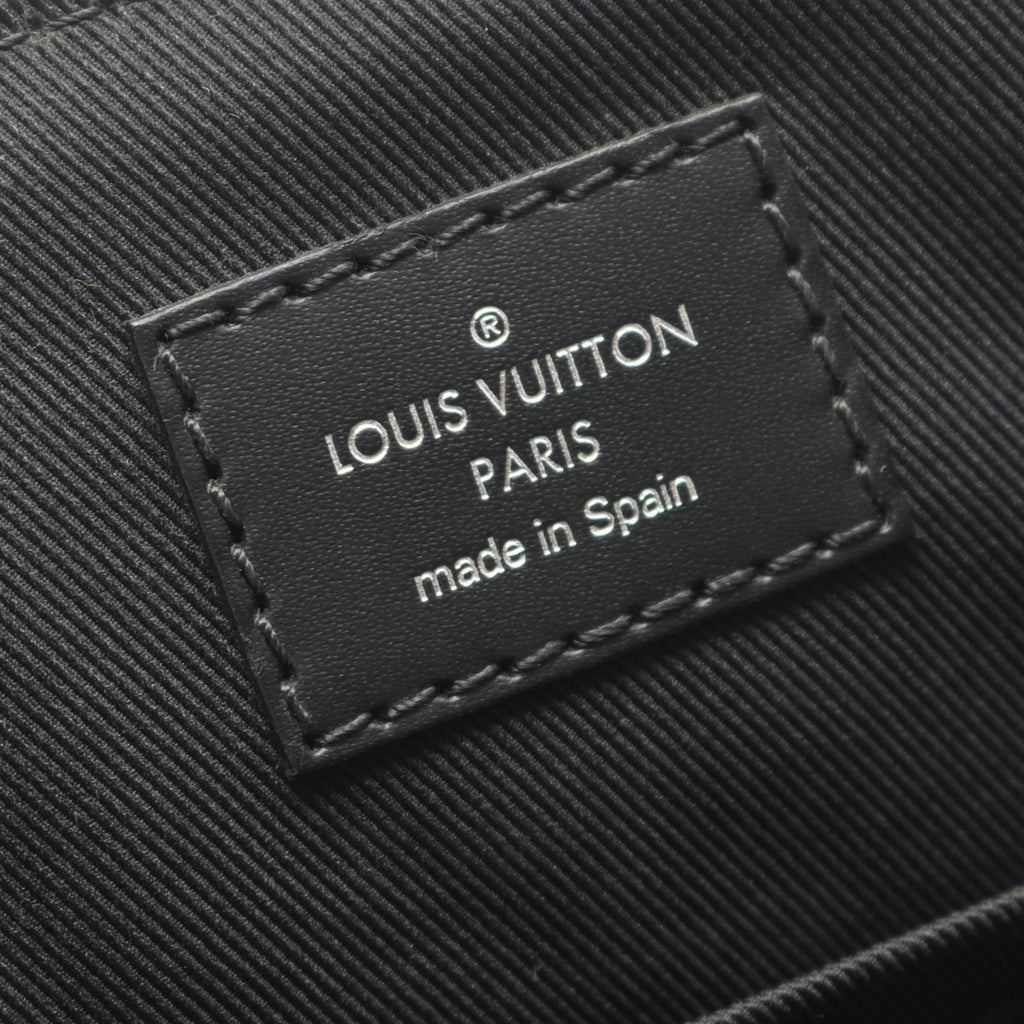 Louis Vuitton Black Coated Canvas Leather Shoulder Bag (Pre-Owned)