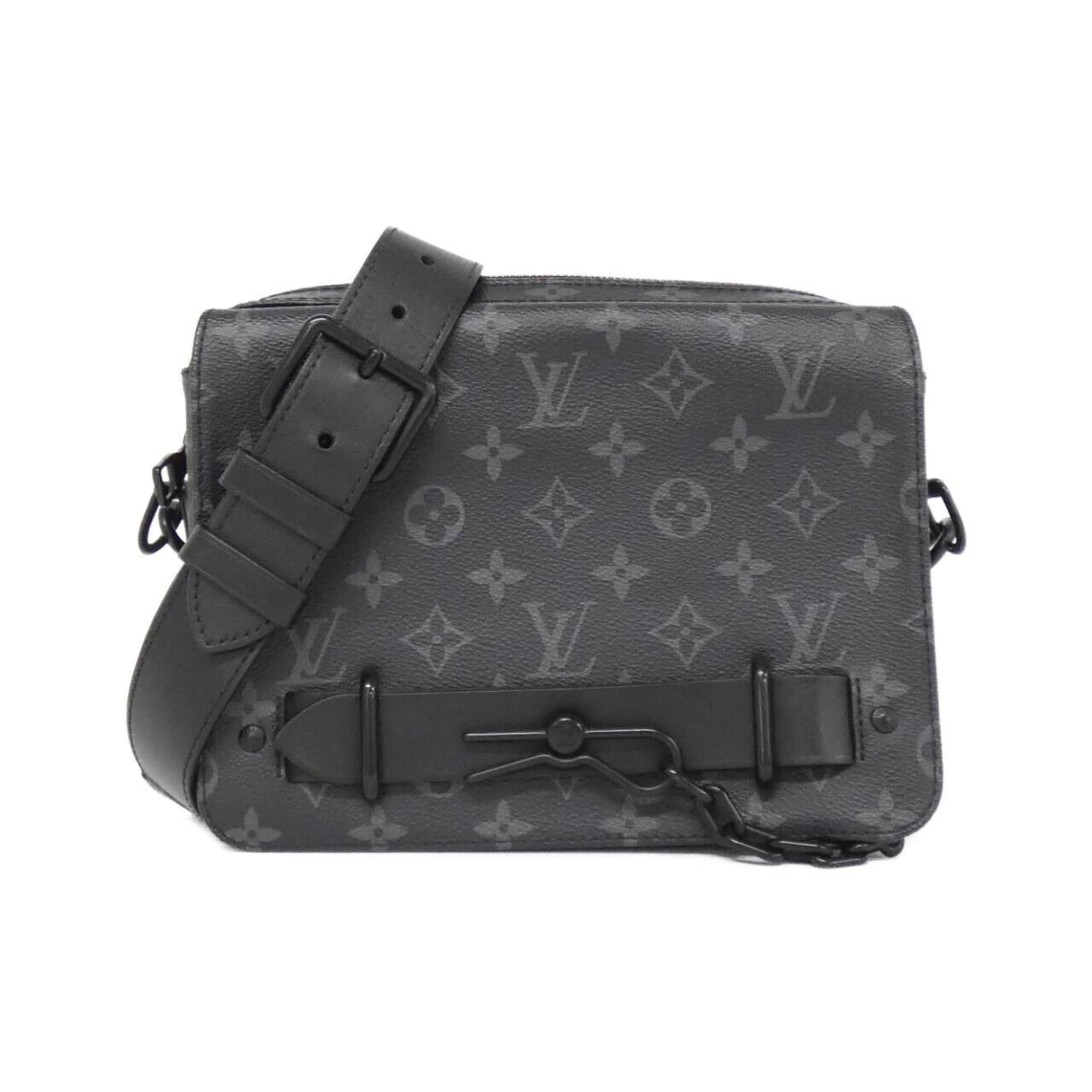 Louis Vuitton Black Coated Canvas Shoulder Bag (Pre-Owned)