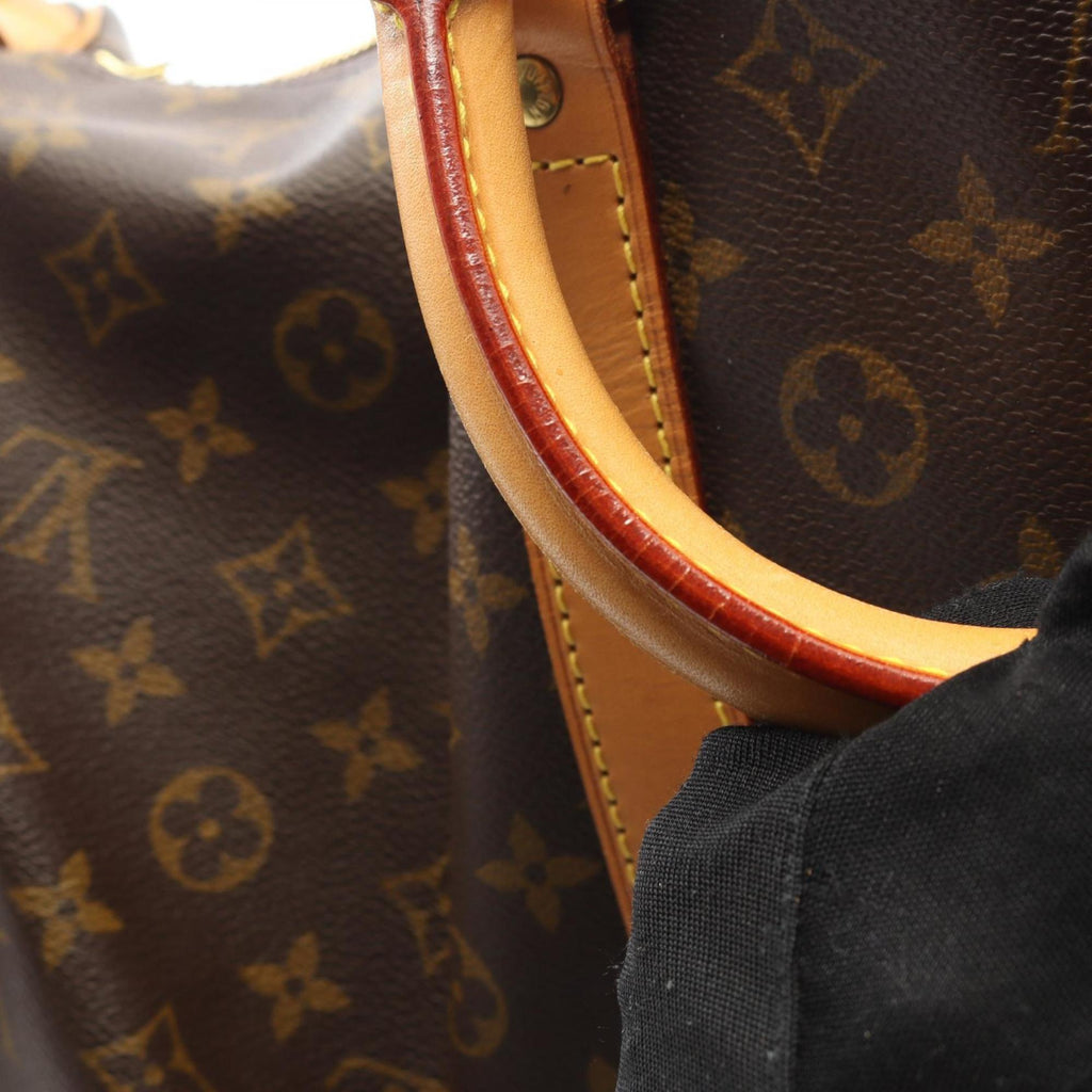 Louis Vuitton Brown Monogram Coated Canvas Leather Boston Bag (Pre-Owned)