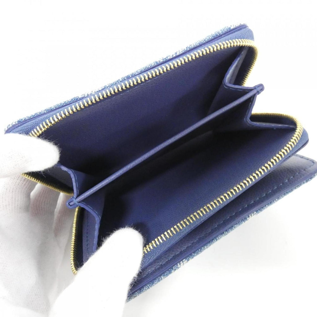 Louis Vuitton Blue Denim Wallet (Bi-Fold) (Pre-Owned)