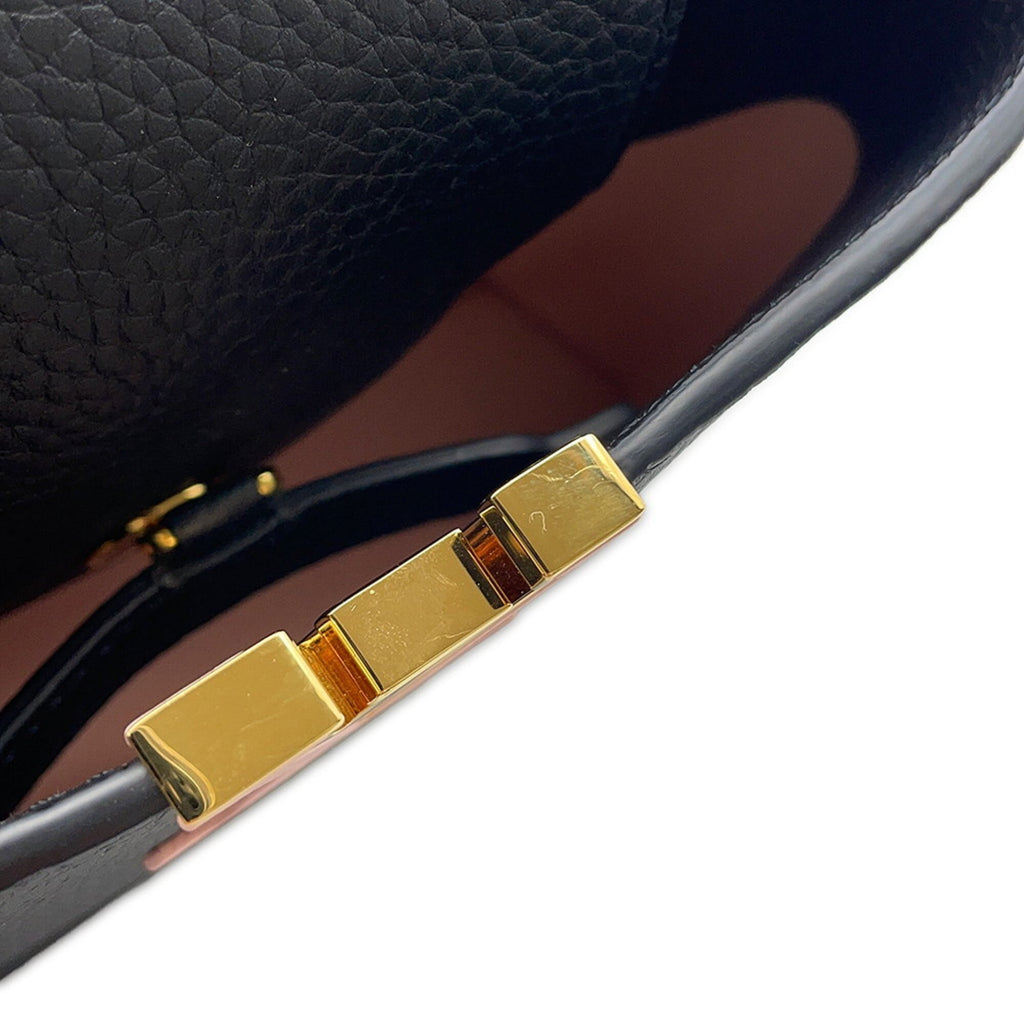 Louis Vuitton Black Noir Exotic Leather Handbag Shoulder Bag (Pre-Owned)