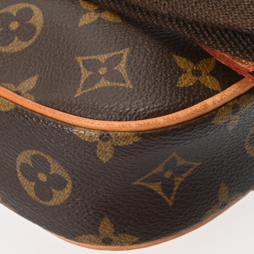 Louis Vuitton Brown Monogram Canvas Sling Bag (Pre-Owned)