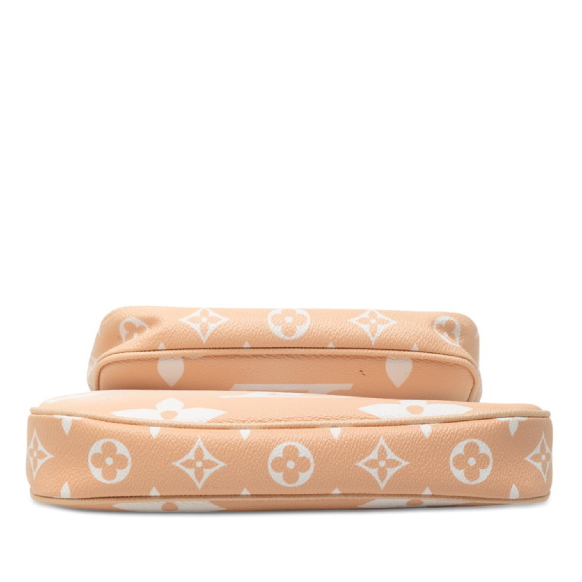Louis Vuitton Pink Beige Pvc Leather Shoulder Bag (Pre-Owned)