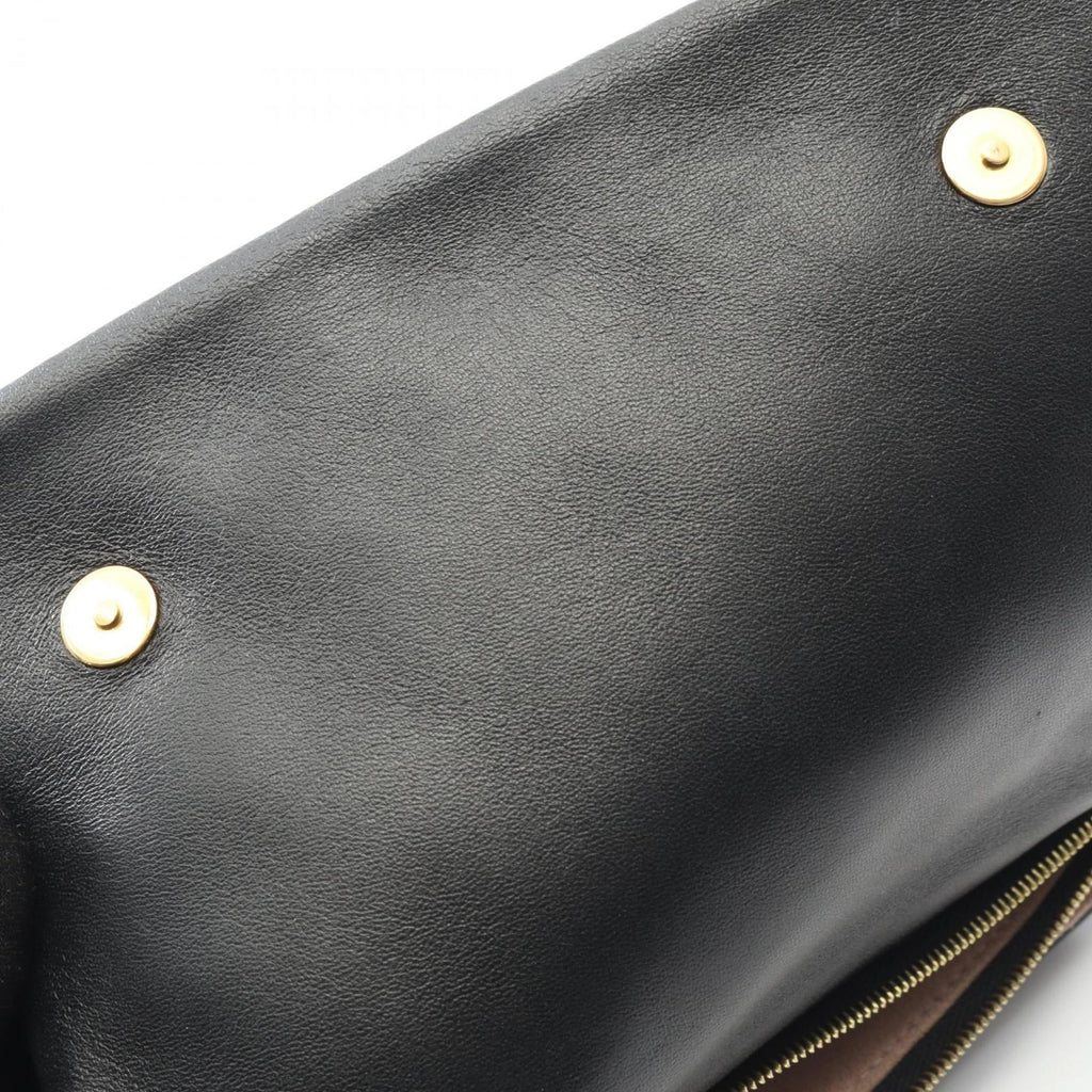 Louis Vuitton Black Noir Leather Shoulder Bag (Pre-Owned)