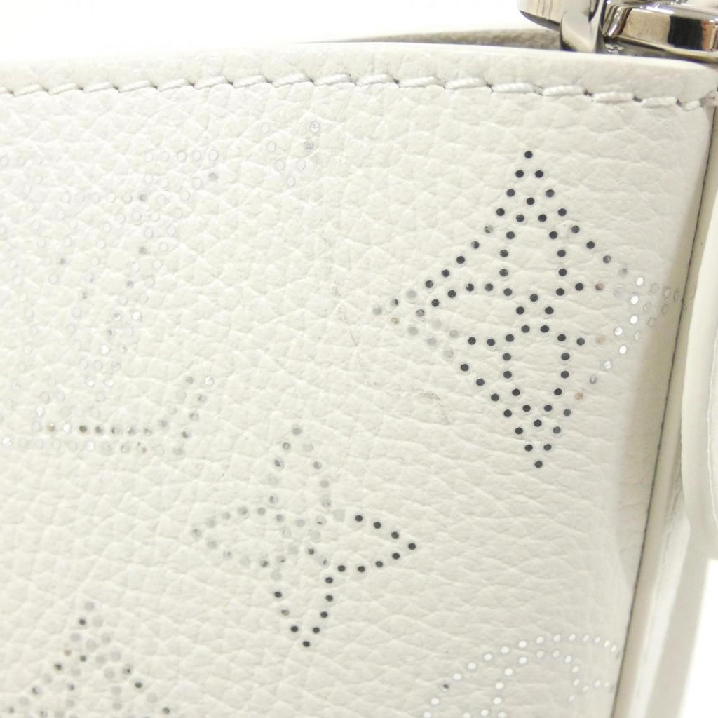 Louis Vuitton Mahina White Leather Handbag (Pre-Owned)