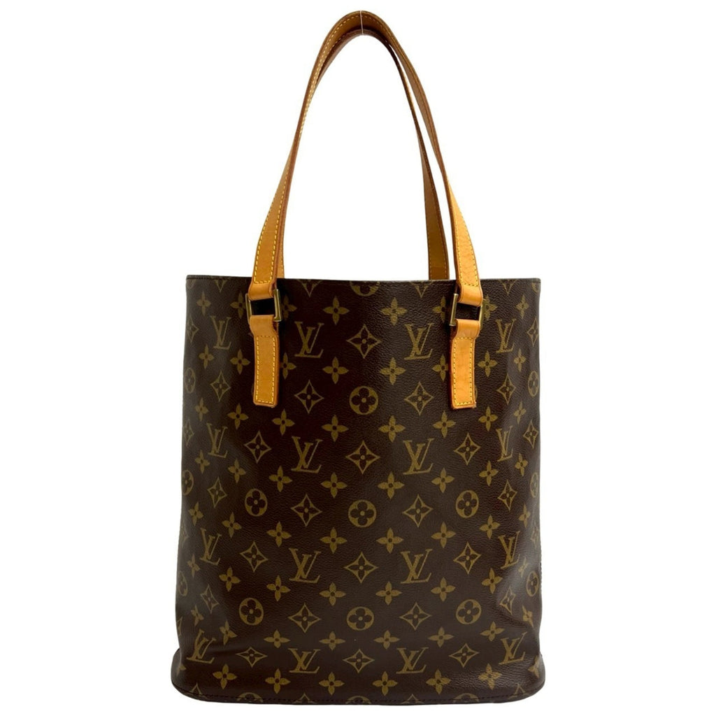Louis Vuitton Brown Leather Pvc Handbag Tote Bag (Pre-Owned)