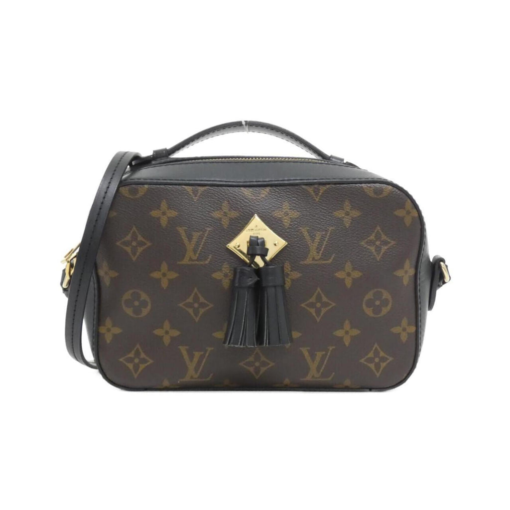 Louis Vuitton Black Marron Coated Canvas Leather Shoulder Bag (Pre-Owned)