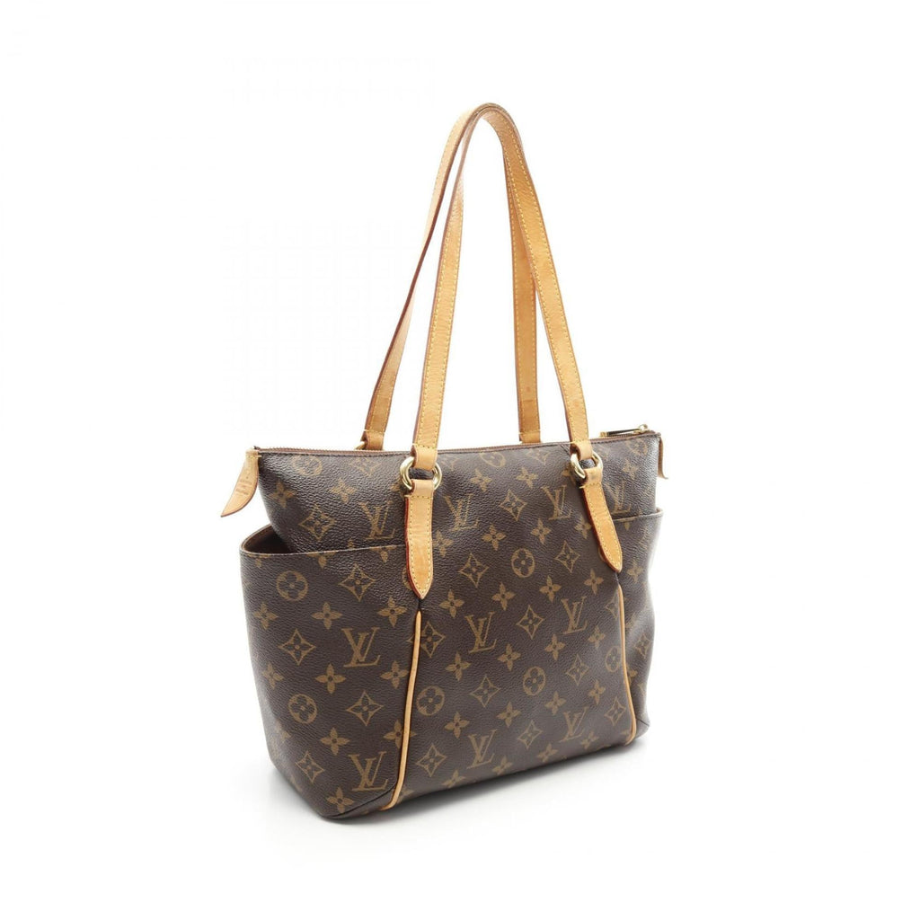 Louis Vuitton Brown Monogram Pvc Coated Canvas Leather Tote Bag (Pre-Owned)