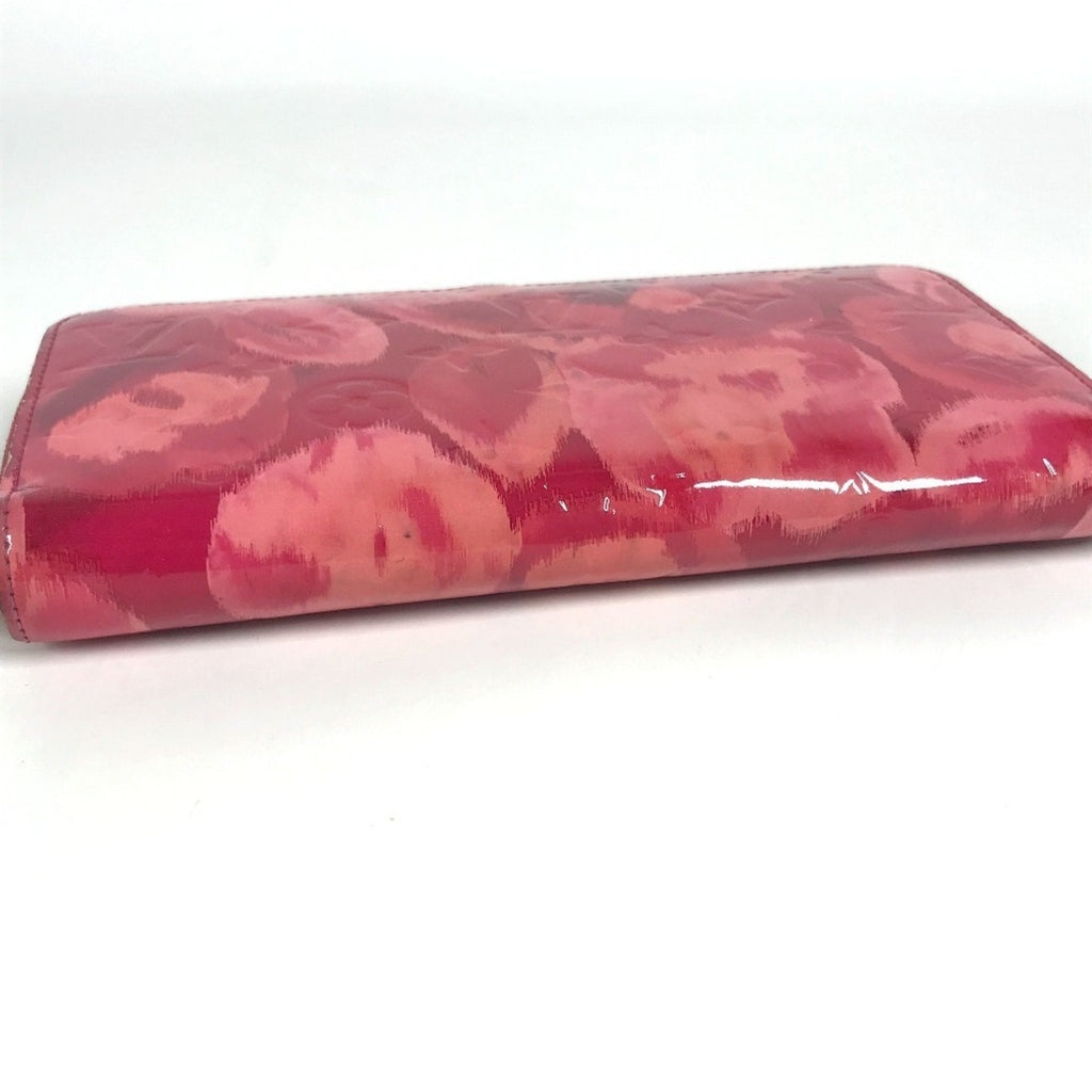 Louis Vuitton Indian Rose Pink Patent Leather Long Wallet (Tri-Fold) (Pre-Owned)