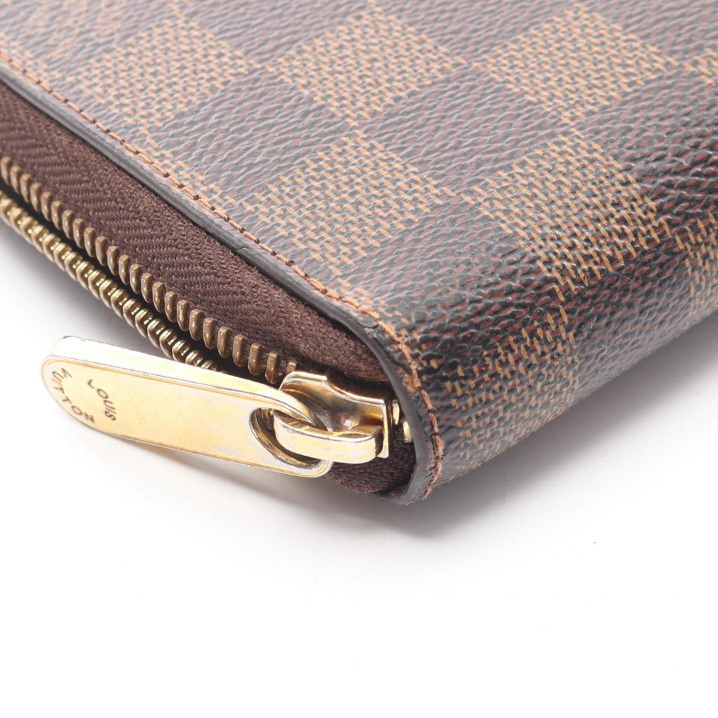 Louis Vuitton Brown Ebene Damier Canvas Pvc Long Wallet (Bi-Fold) (Pre-Owned)