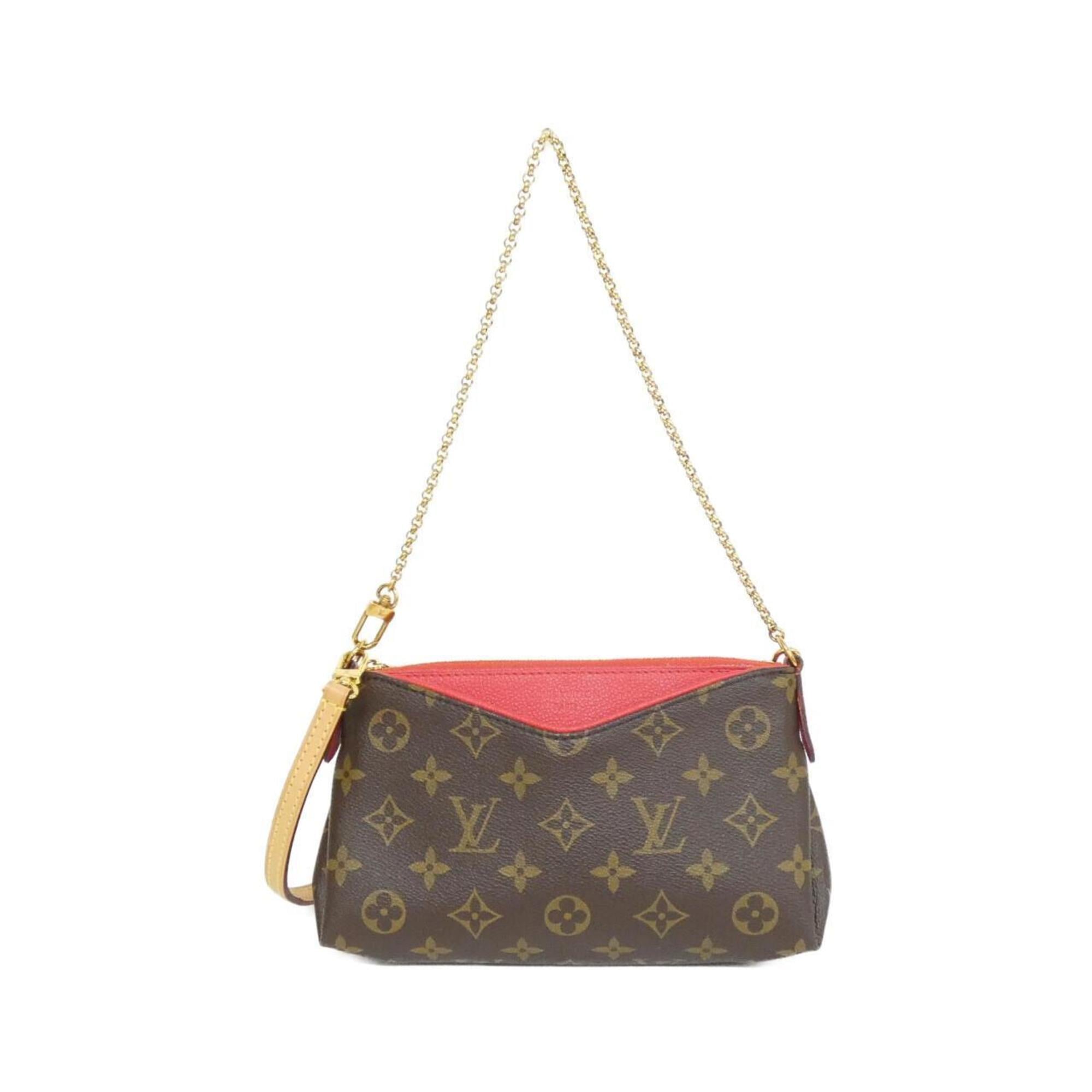 Louis Vuitton Cerise Marron Coated Canvas Shoulder Bag (Pre-Owned)