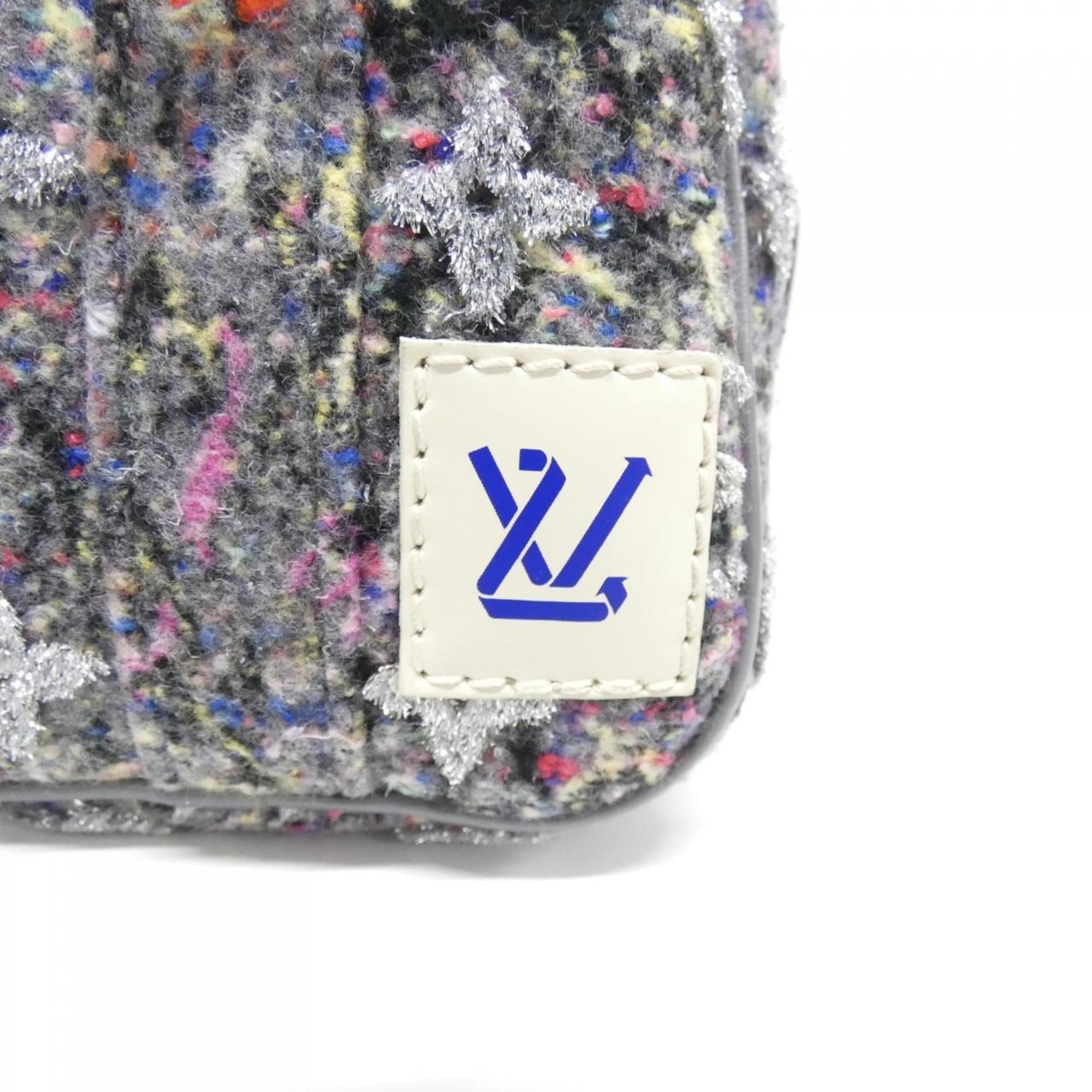 Louis Vuitton Gray Felt Wool Boston Bag (Pre-Owned)