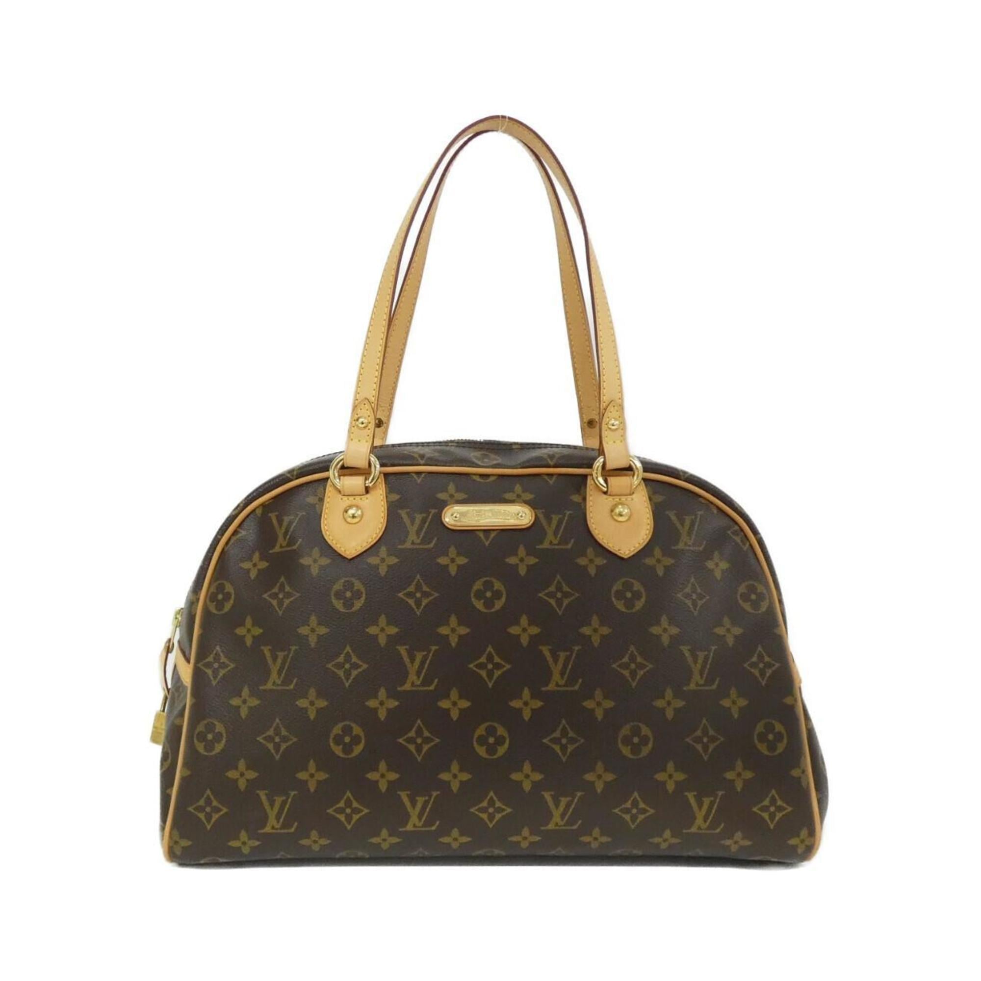 Louis Vuitton Marron Coated Canvas Shoulder Bag (Pre-Owned)