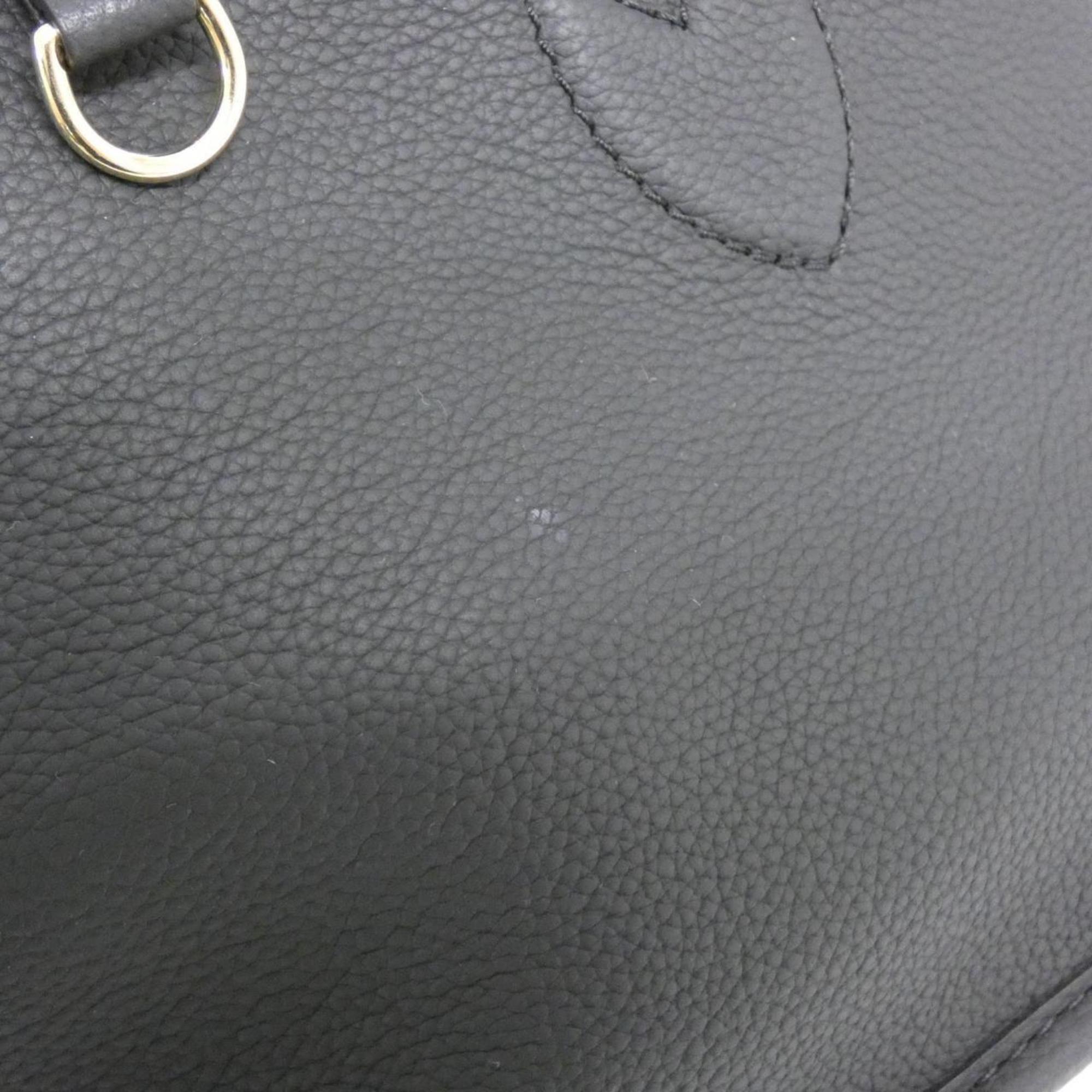 Louis Vuitton Black Marron Coated Canvas Leather Handbag (Pre-Owned)