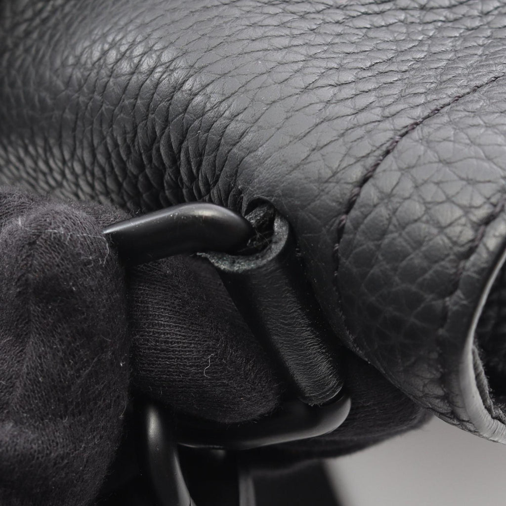 Louis Vuitton Black Leather Tote Bag (Pre-Owned)