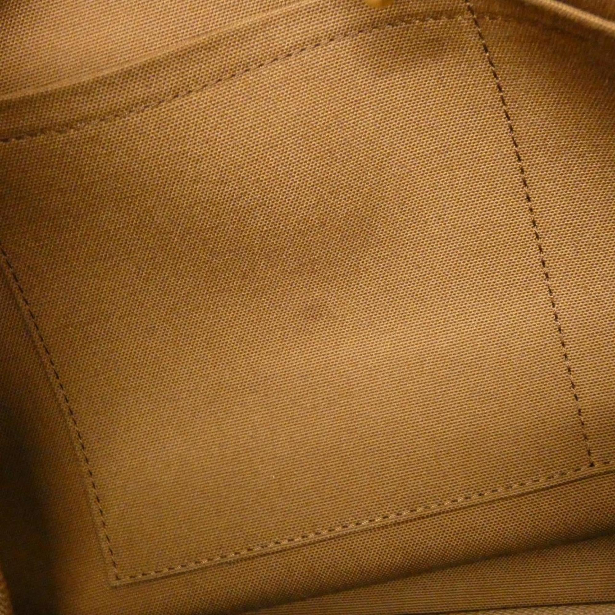 Louis Vuitton Monogram Marron Leather Handbag (Pre-Owned)