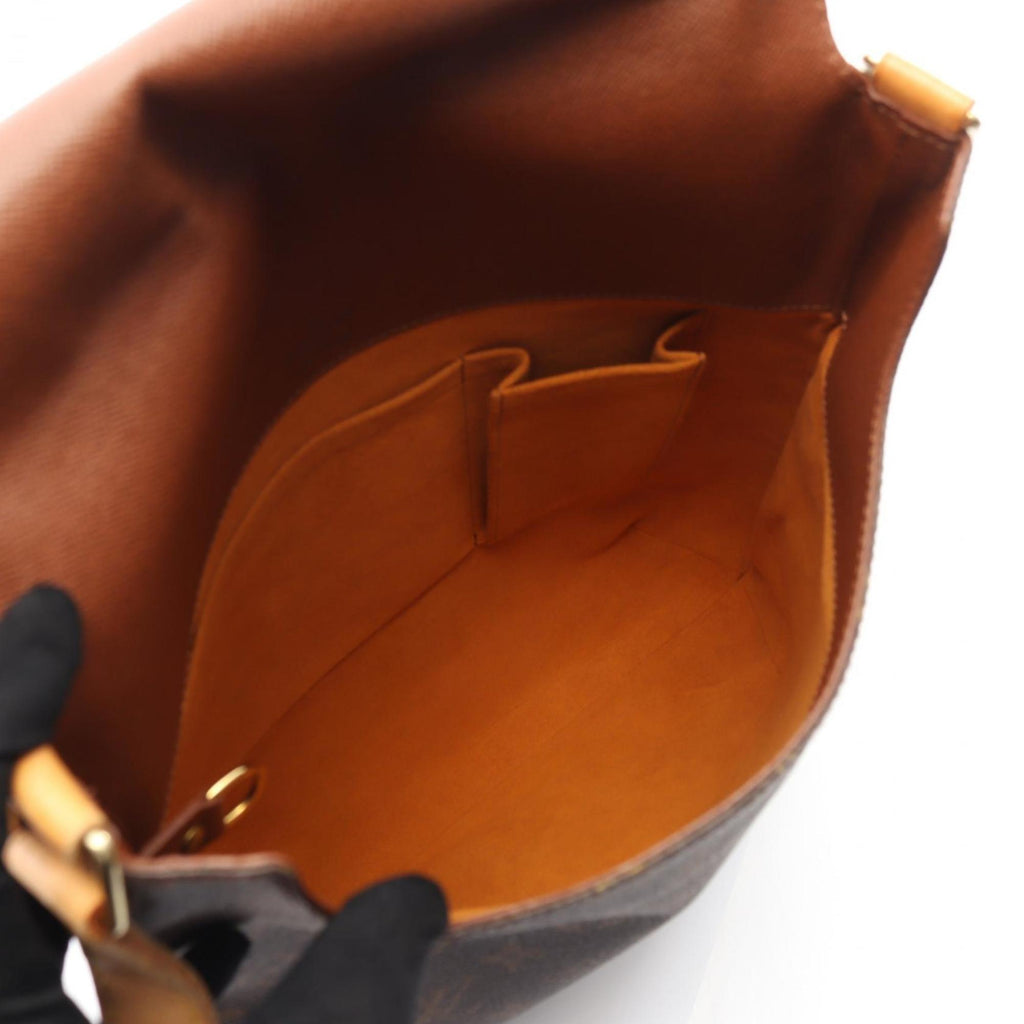 Louis Vuitton Brown Coated Canvas Leather Shoulder Bag (Pre-Owned)