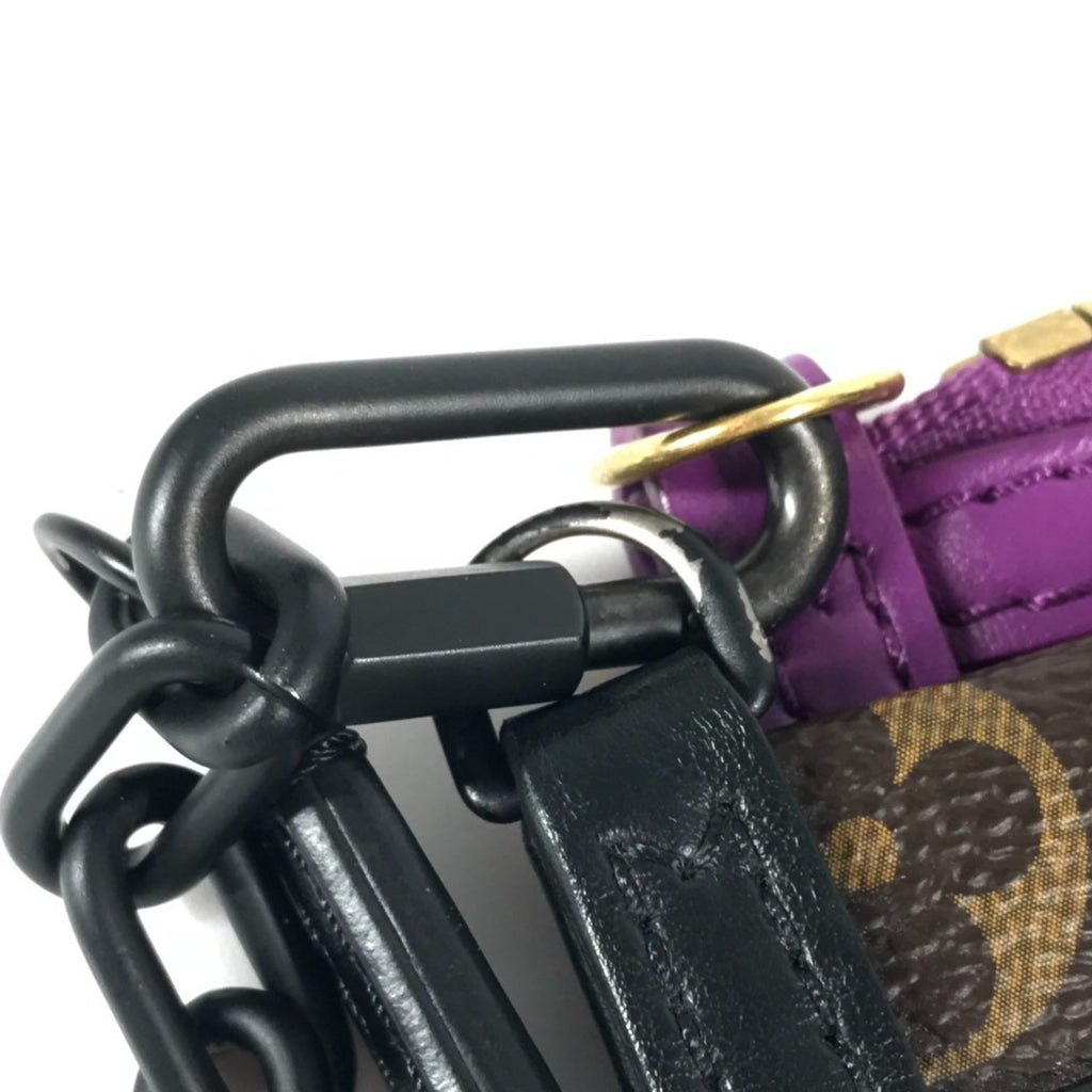 Louis Vuitton Brown Purple Monogram Pochette Shoulder Bag (Pre-Owned)