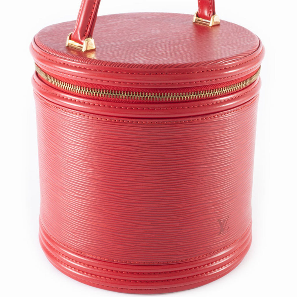 Louis Vuitton Castilian Red Epi Leather Handbag Vanity Bag (Pre-Owned)