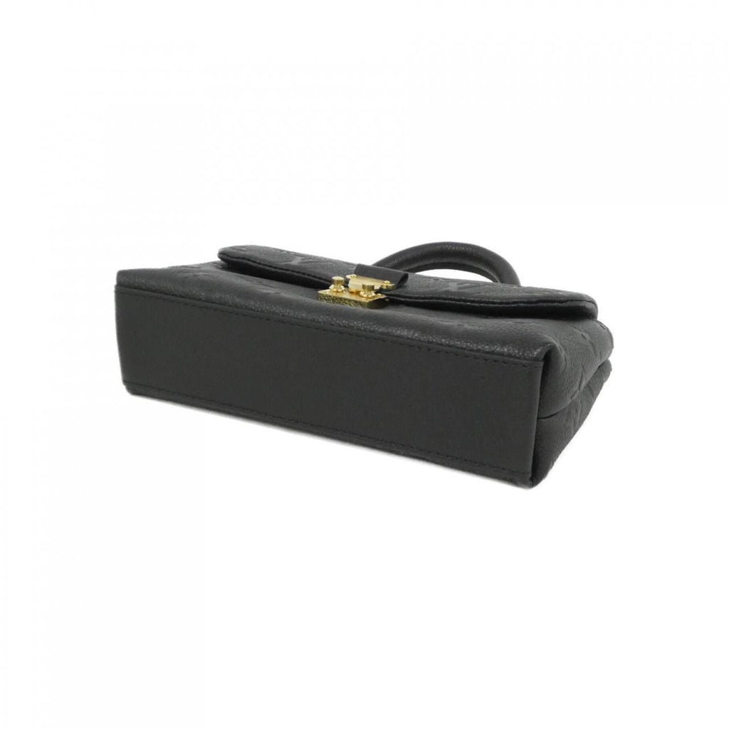 Louis Vuitton Black Leather Handbag (Pre-Owned)