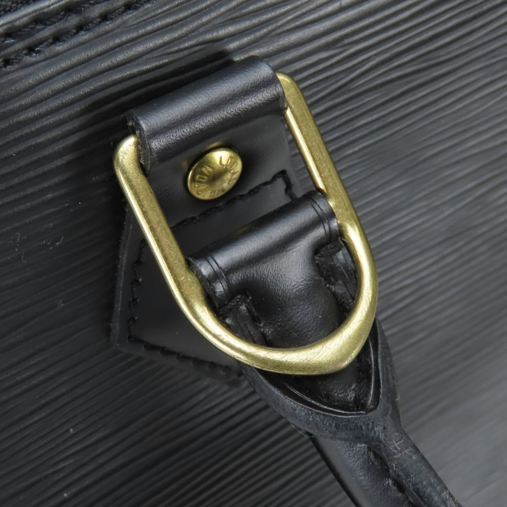 Louis Vuitton Epi Black Noir Epi Leather Handbag (Pre-Owned)