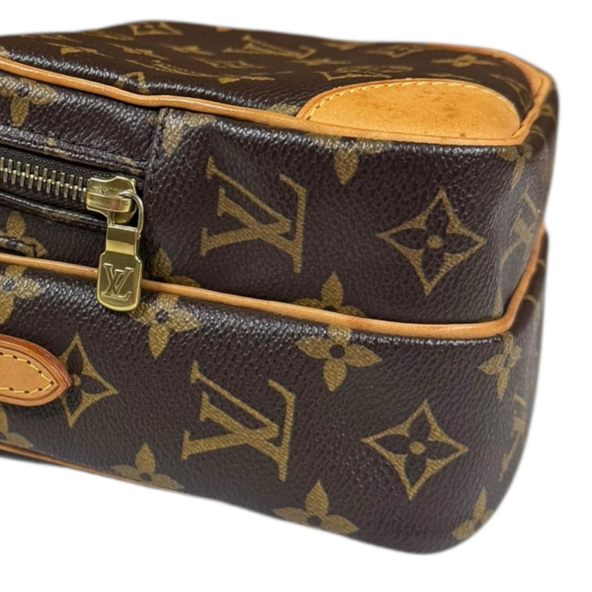 Louis Vuitton Brown Monogram Canvas Shoulder Bag (Pre-Owned)