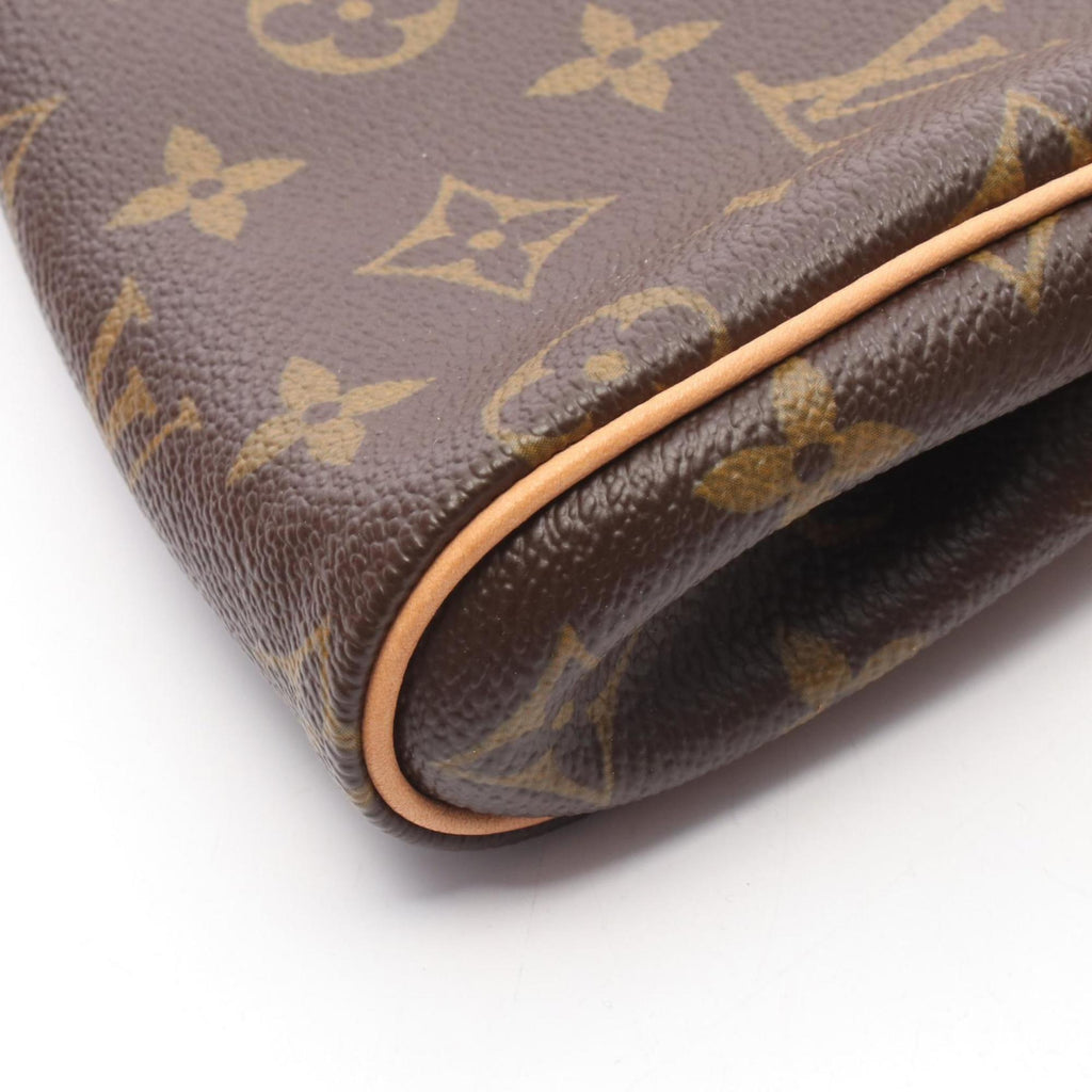 Louis Vuitton Brown Coated Canvas Leather Shoulder Bag (Pre-Owned)