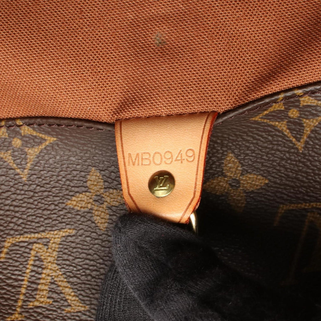 Louis Vuitton Monogram Brown Coated Canvas Leather Tote Bag (Pre-Owned)