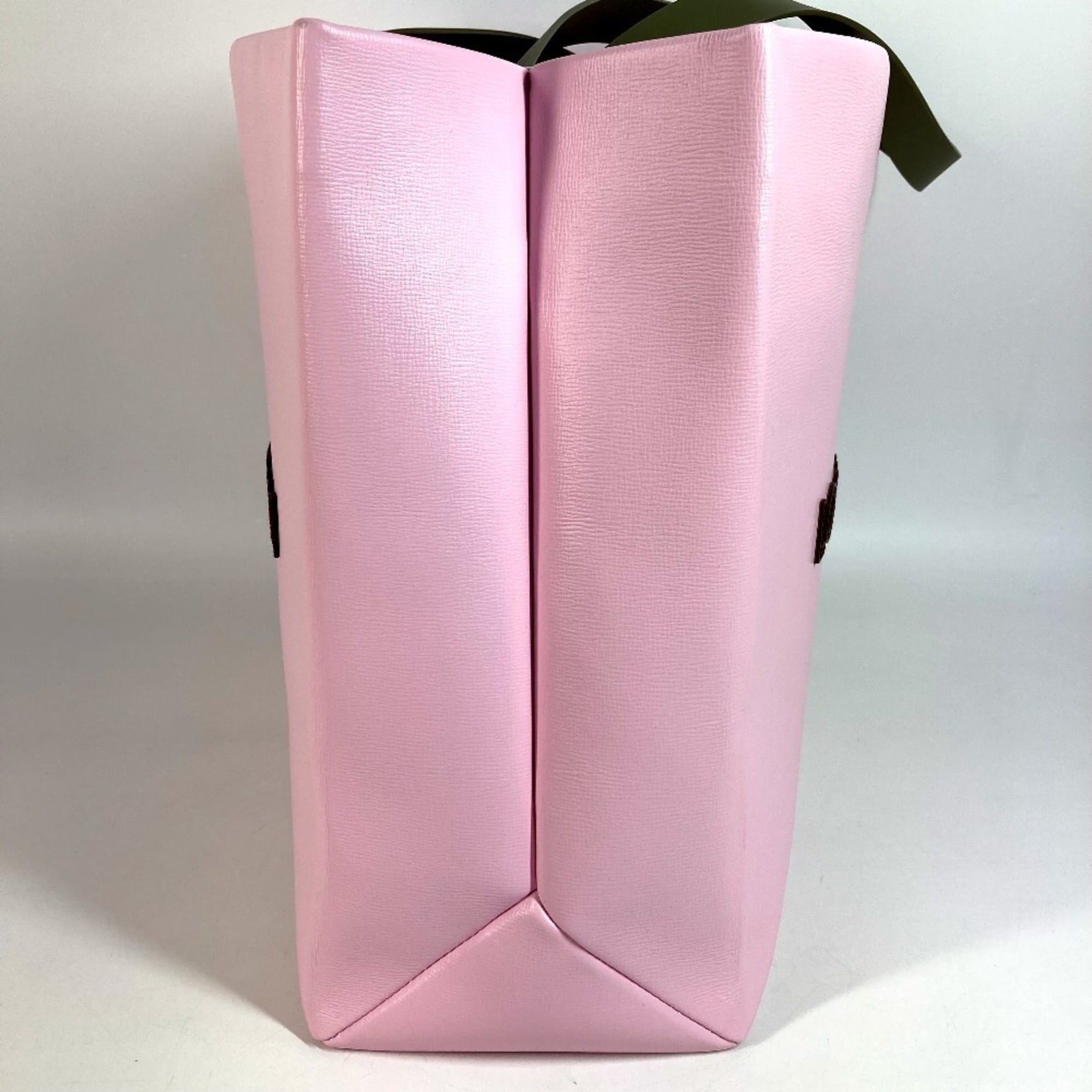 Louis Vuitton Pink Leather Shopping Bag Shoulder Bag Tote Bag (Pre-Owned)