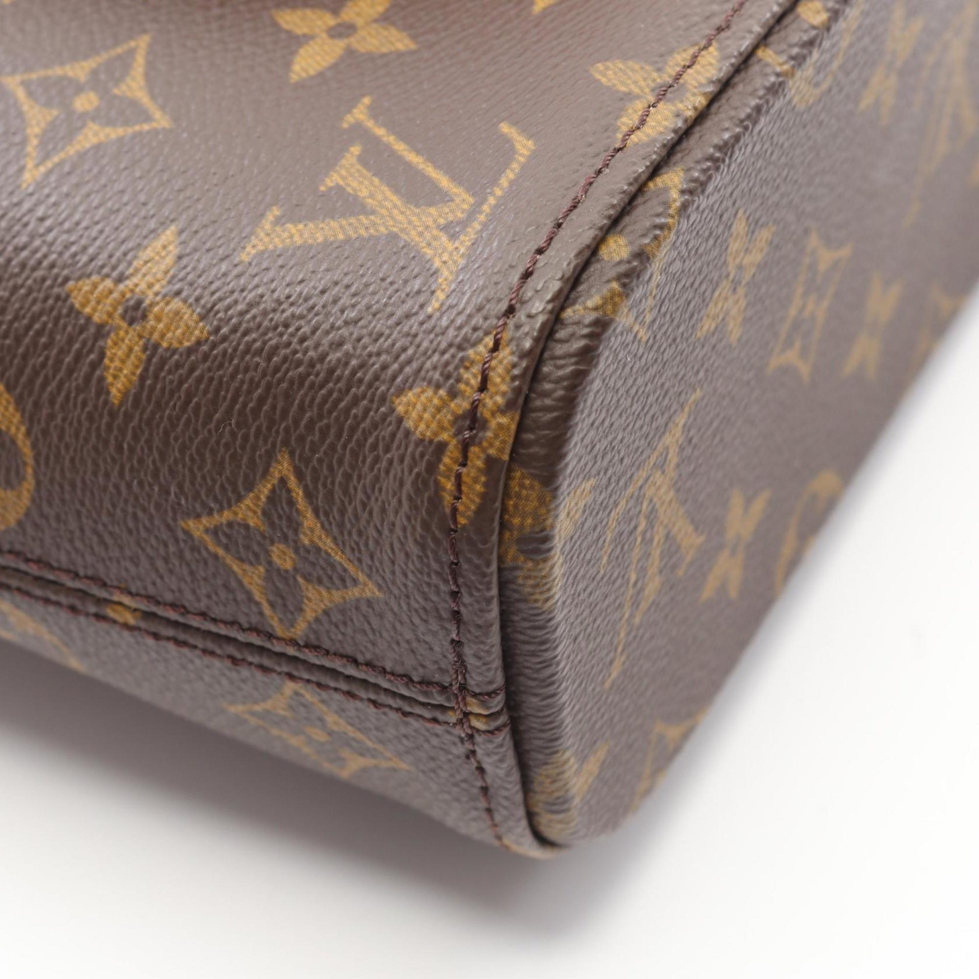 Louis Vuitton Brown Coated Canvas Leather Handbag (Pre-Owned)