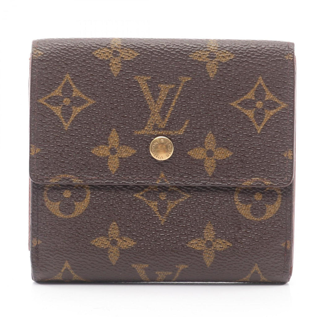 Louis Vuitton Brown Coated Canvas Wallet (Tri-Fold) (Pre-Owned)