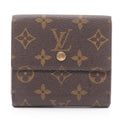 Louis Vuitton Brown Coated Canvas Wallet (Tri-Fold) (Pre-Owned)