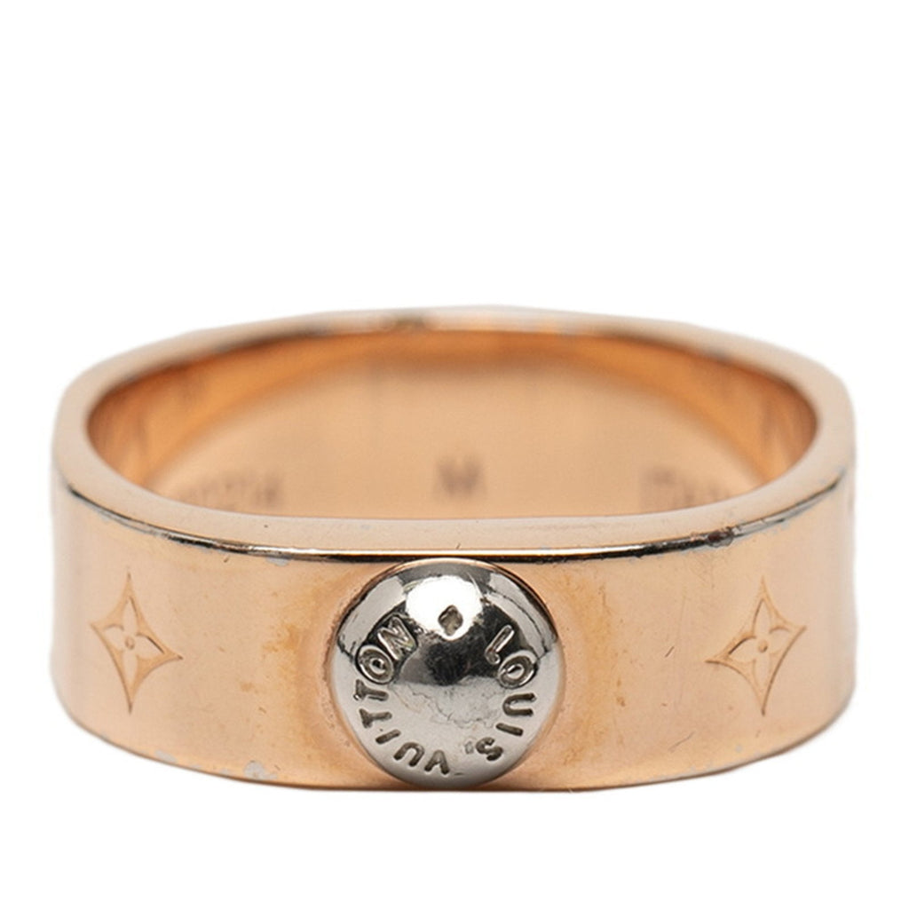 Louis Vuitton Pink Gold Gold Plating Band Ring (Pre-Owned)