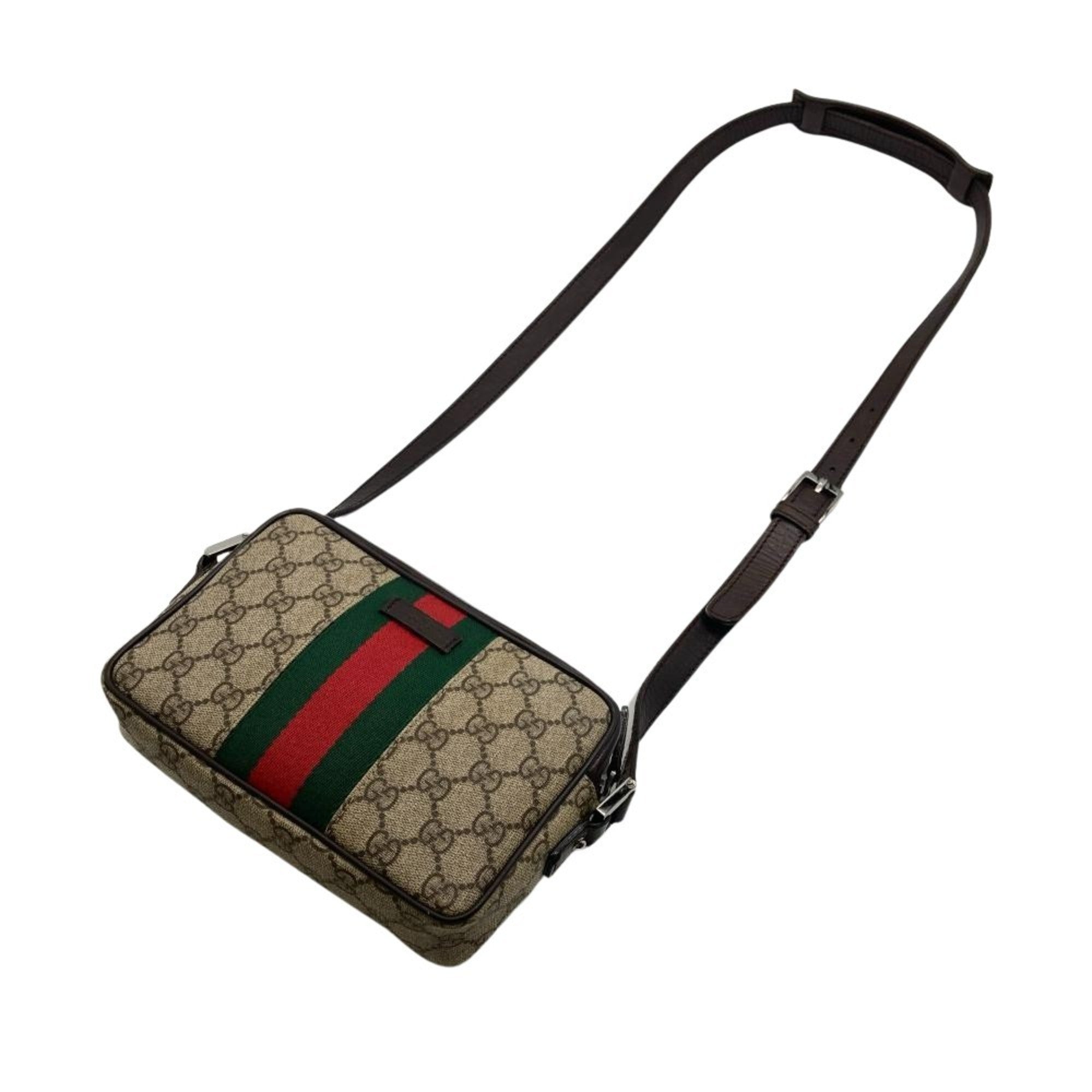 Vintage Web Camera Bag GG Coated Canvas Small