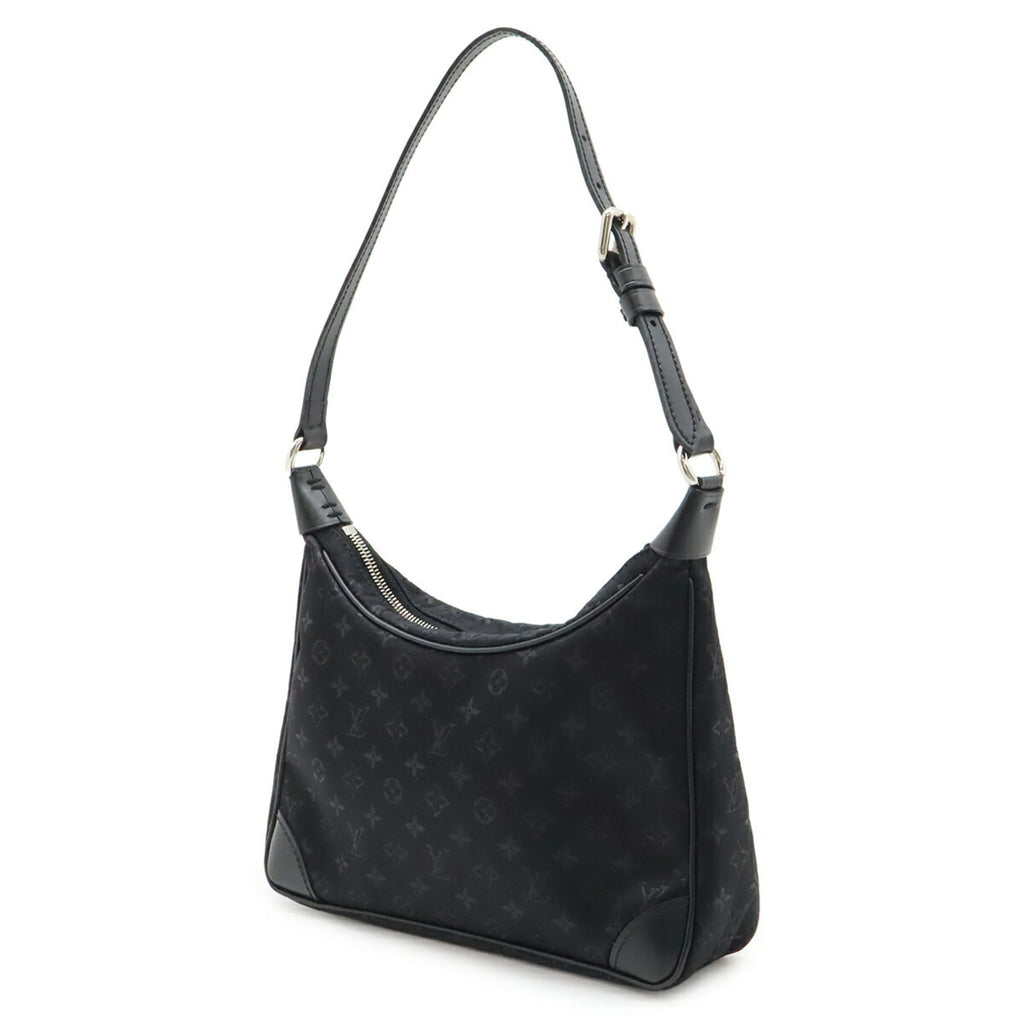 Louis Vuitton Noir Monogram Satin Leather Pouch (Pre-Owned)